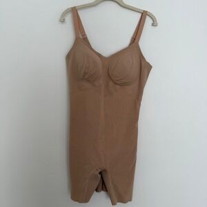NWOT HoneyLove SuperPower One Piece Mid Thigh Body/Corps Nude Slimming Shapewear